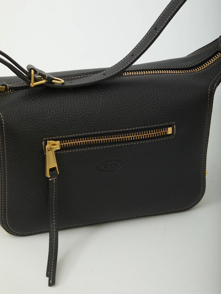 Genti Metal Dots Mini Leather Bag - Img 4