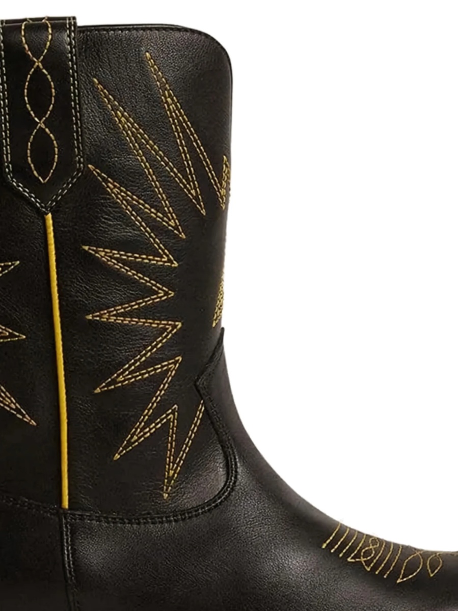 Ghete Golden Goose negre din piele - Img 2