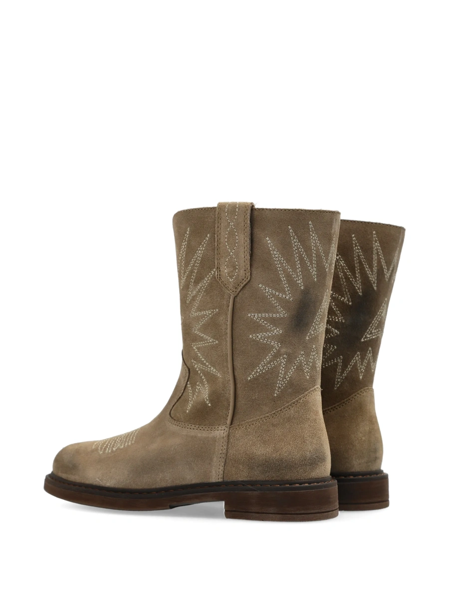 Ghete Golden Goose neutre din piele - Img 4