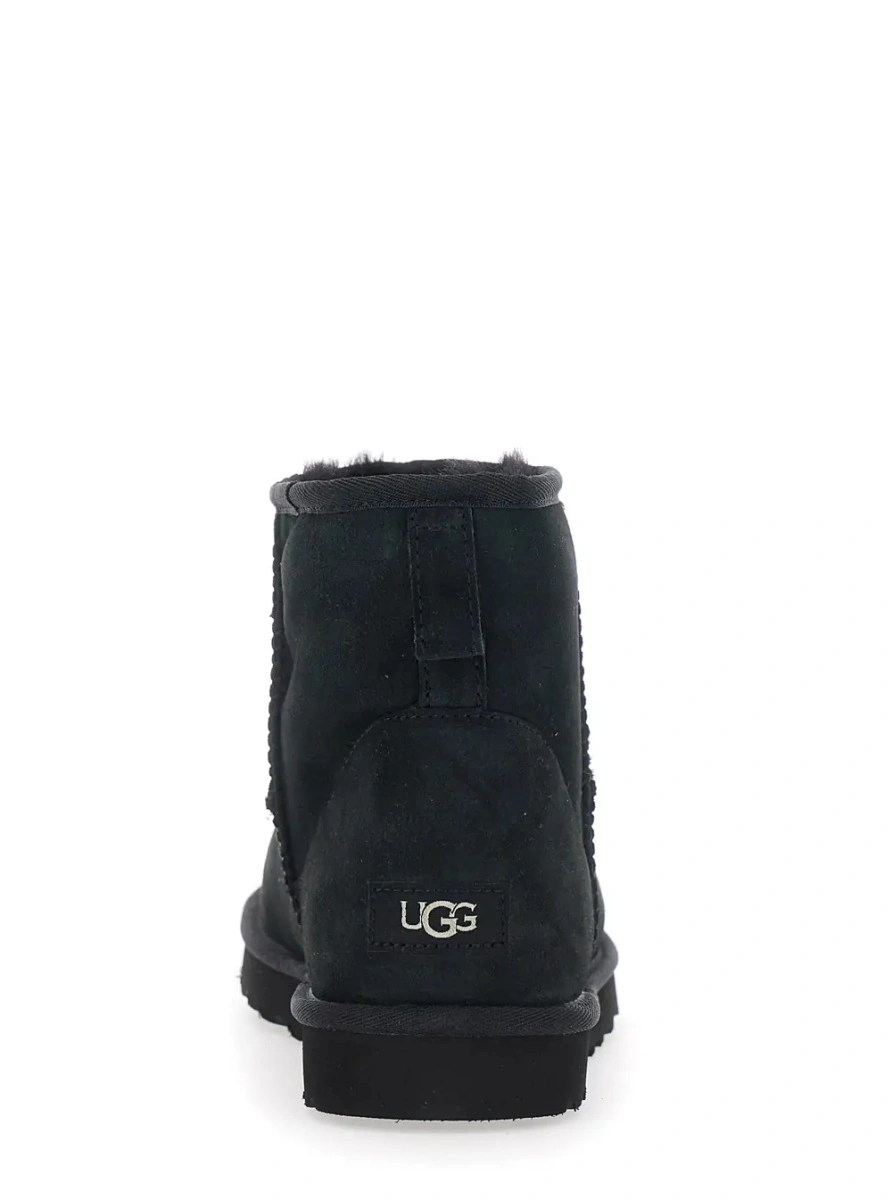 Ghete UGG 'Classic Mini' negre din piele intoarsa - Img 3
