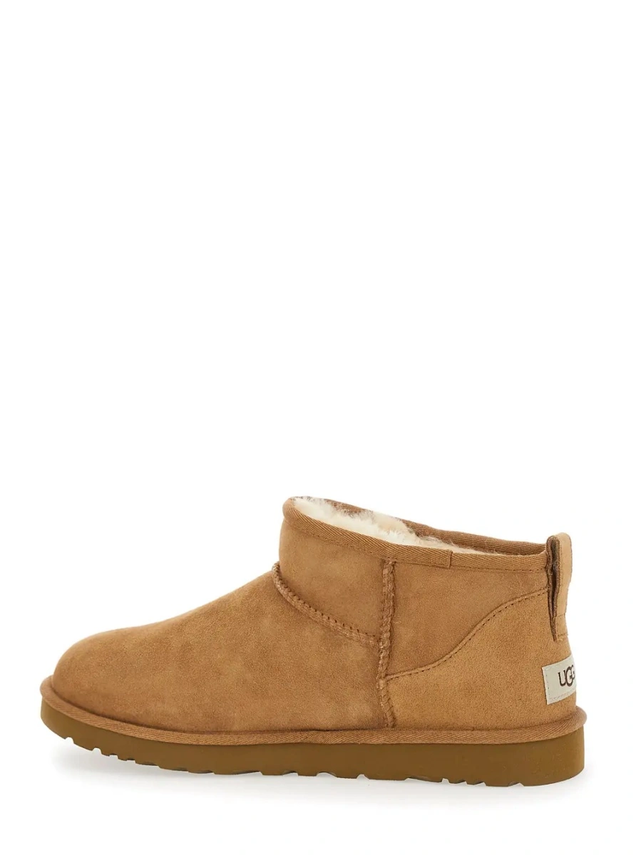 Ghete UGG 'Classic Ultra Mini' maro din piele intoarsa - Img 3