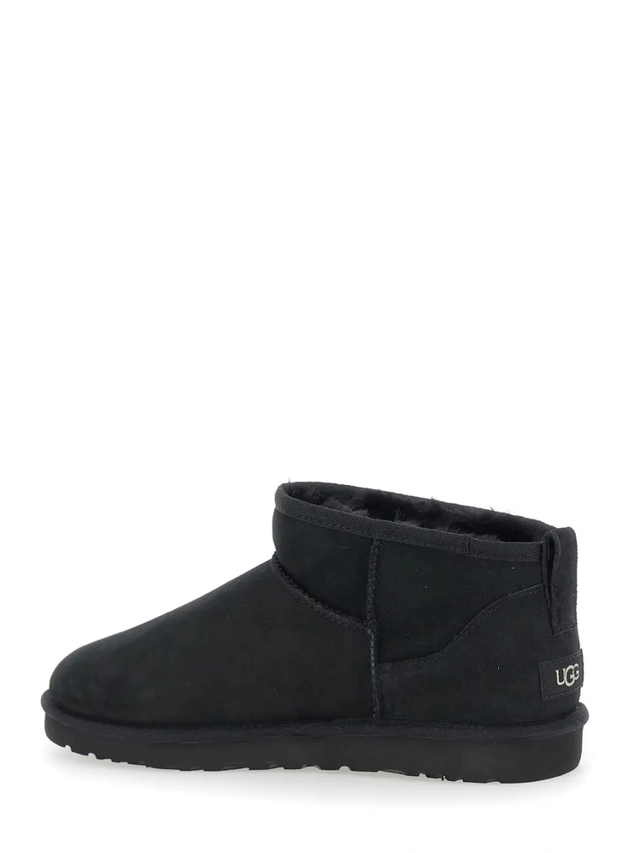 Ghete UGG 'Classic Ultra Mini' negre din piele intoarsa - Img 3