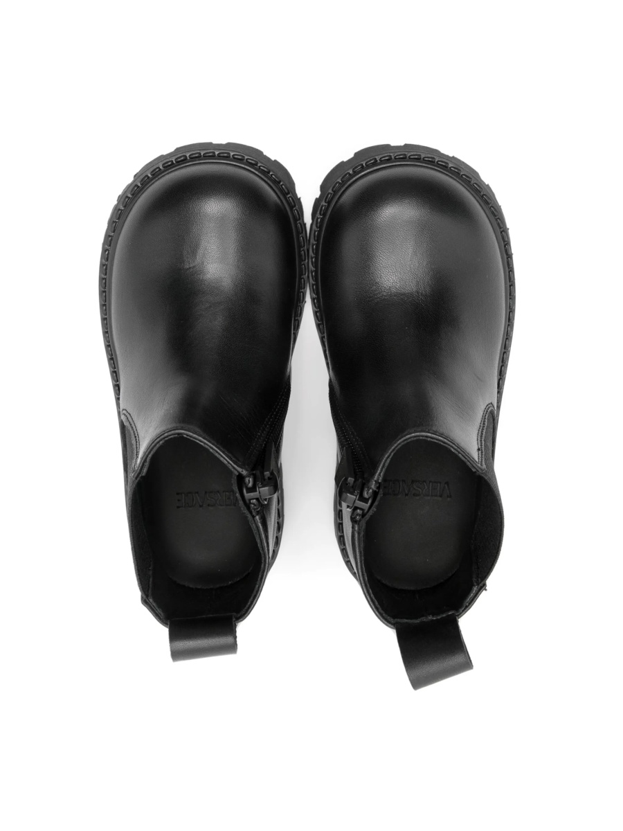 Ghete Versace negre din piele - Img 3