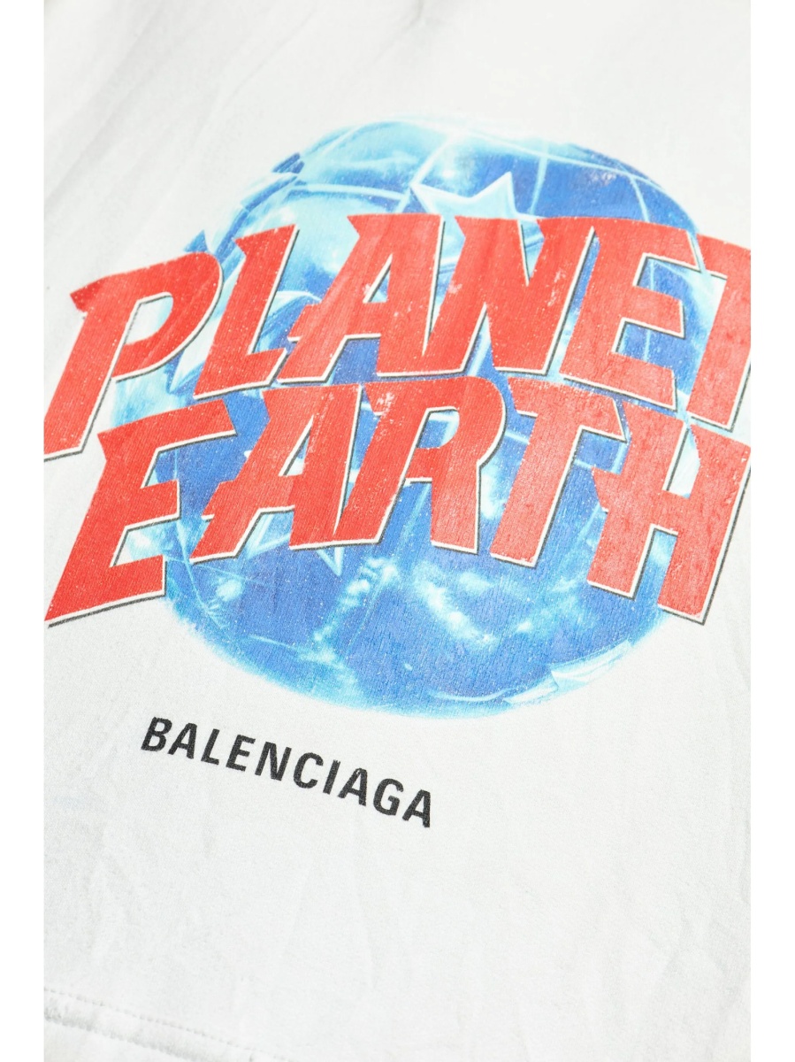 Hanorac Balenciaga alb - Img 5