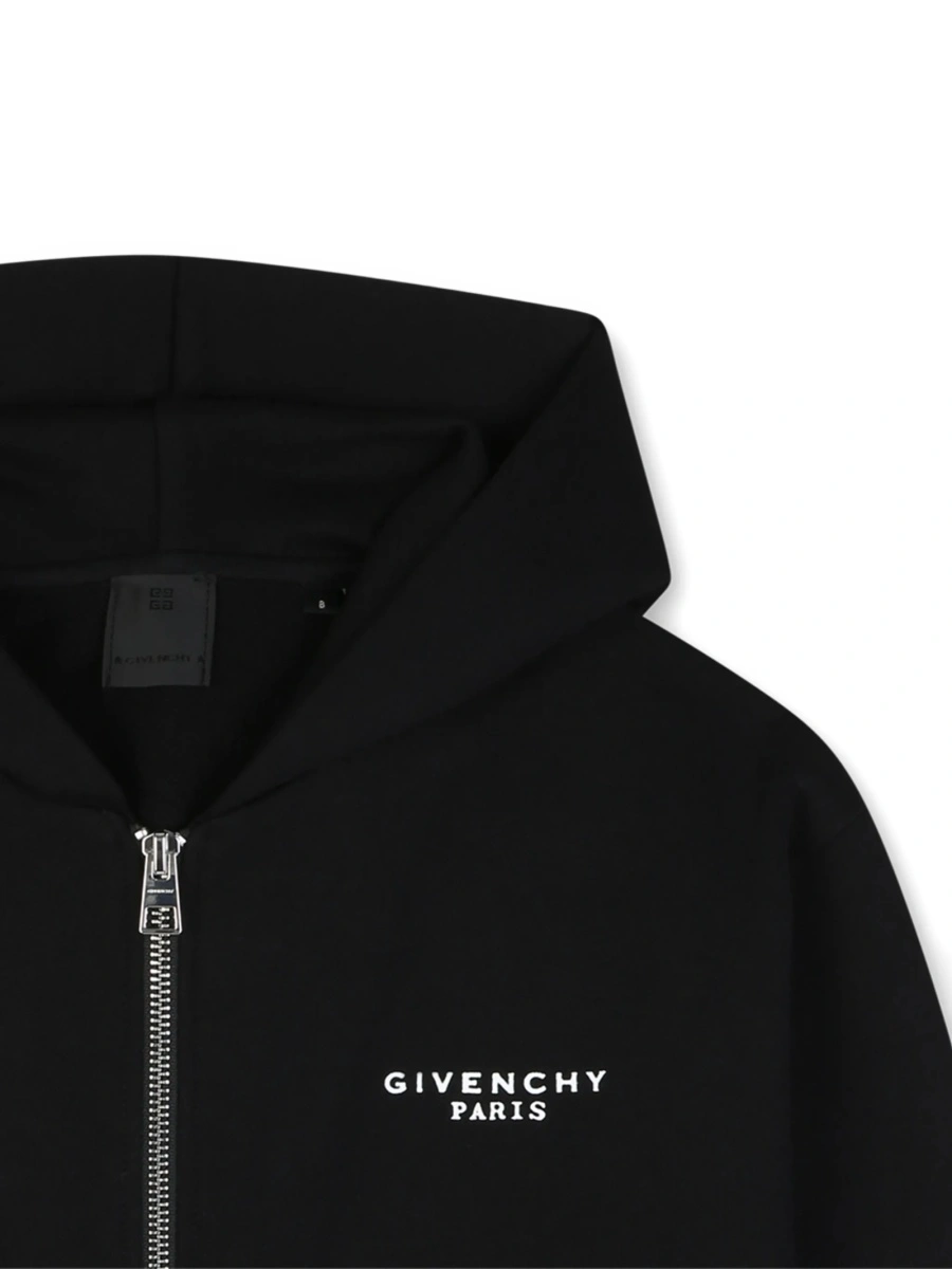 Hanorac Givenchy negru din bumbac organic - Img 3