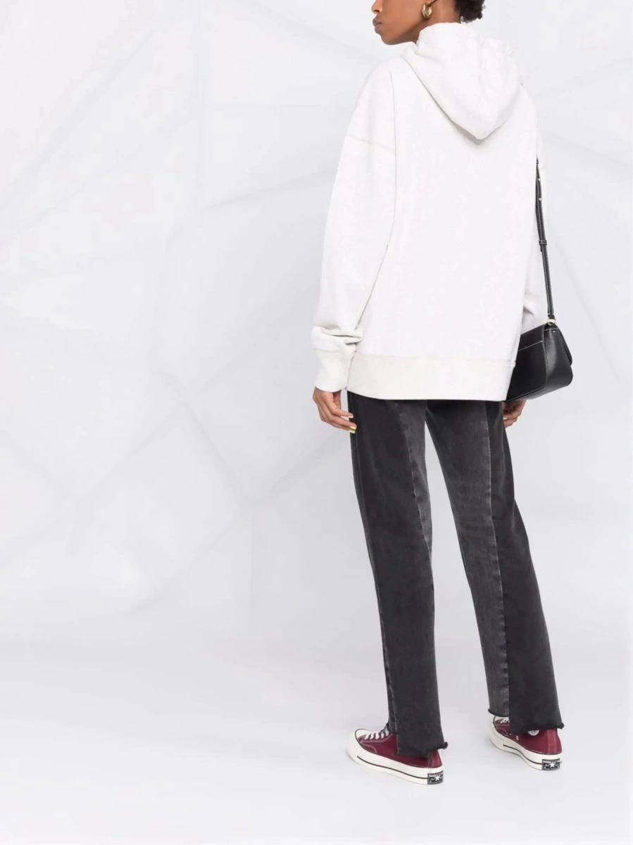 Hanorac Isabel Marant alb din bumbac - Img 6