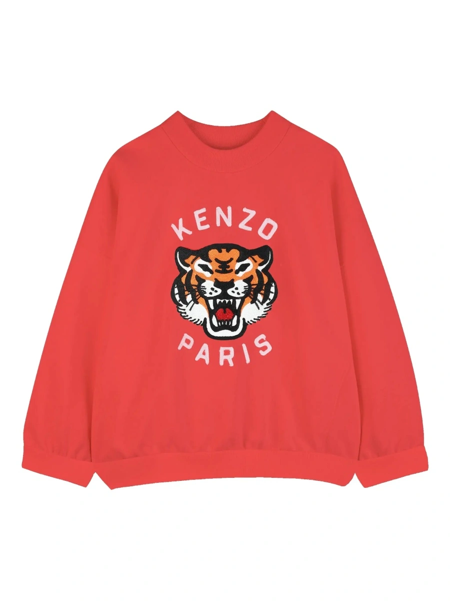 Hanorac Kenzo rosu din bumbac - Img 7