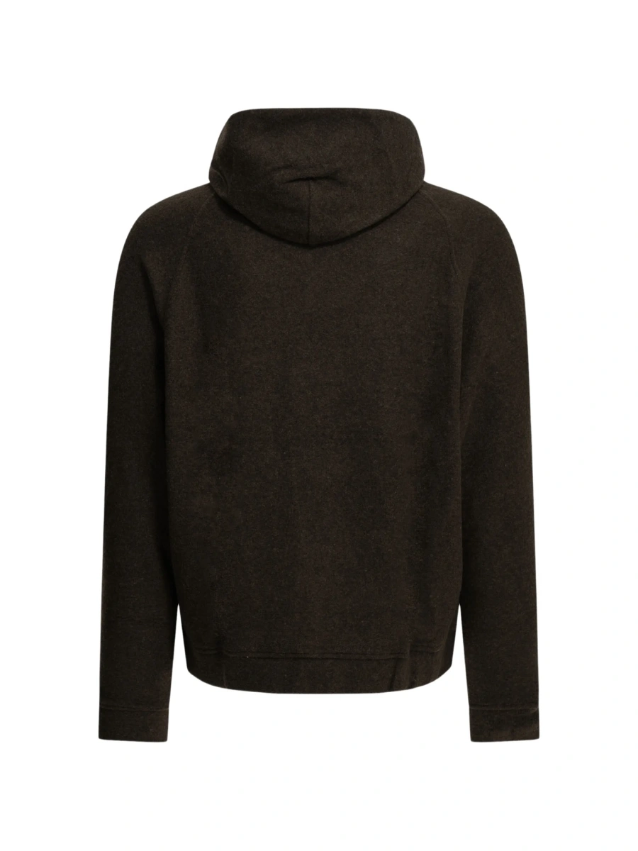Hanorac MAISON KITSUNÉ maro din bumbac organic si poliamida - Img 3
