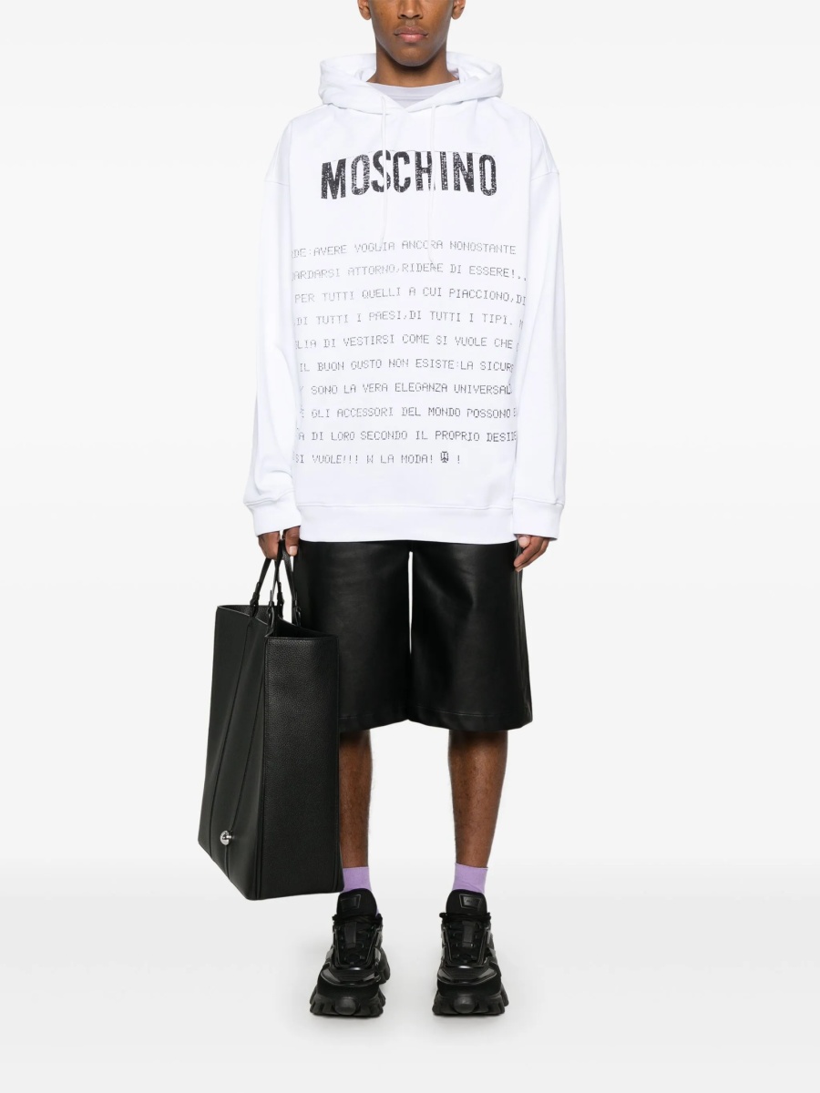 Hanorac Moschino alb - Img 2