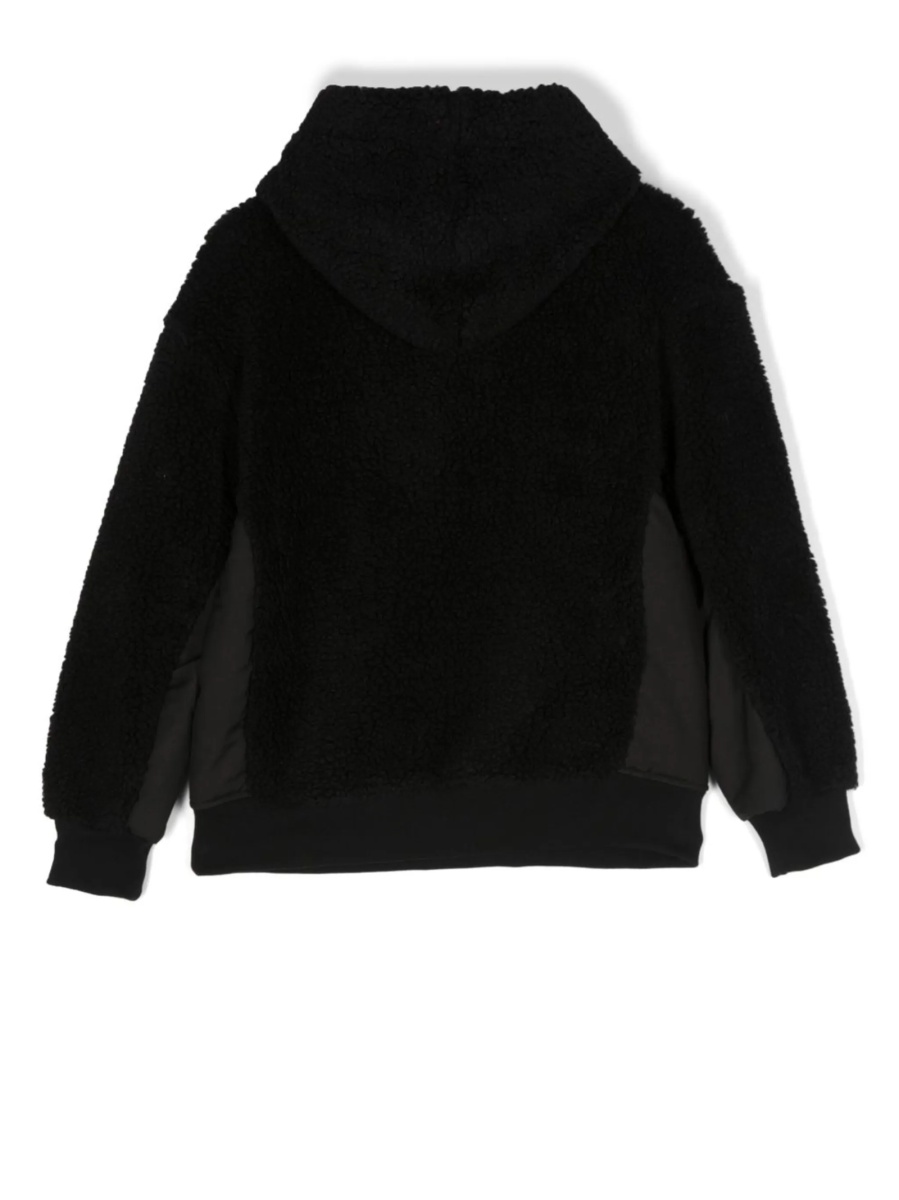 Hanorac MSGM negru din polyester si lana - Img 2