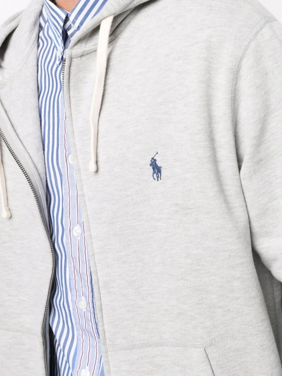 Hanorac Ralph Lauren gri din bumbac - Img 7