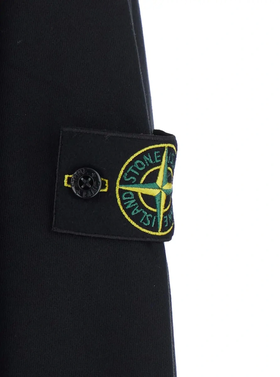 Hanorac Stone Island negru din bumbac - Img 3