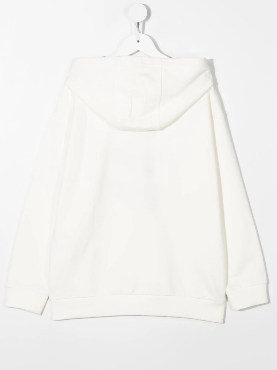 Hanorac Versace alb din bumbac si polyester - Img 2