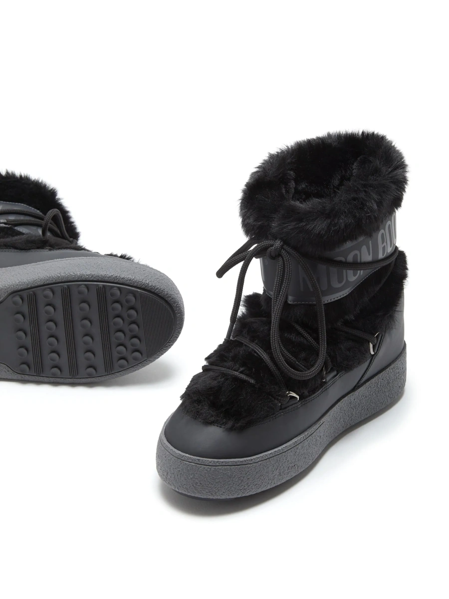 Incaltaminte Moon Boot neagra din pvc si modacrylic - Img 4