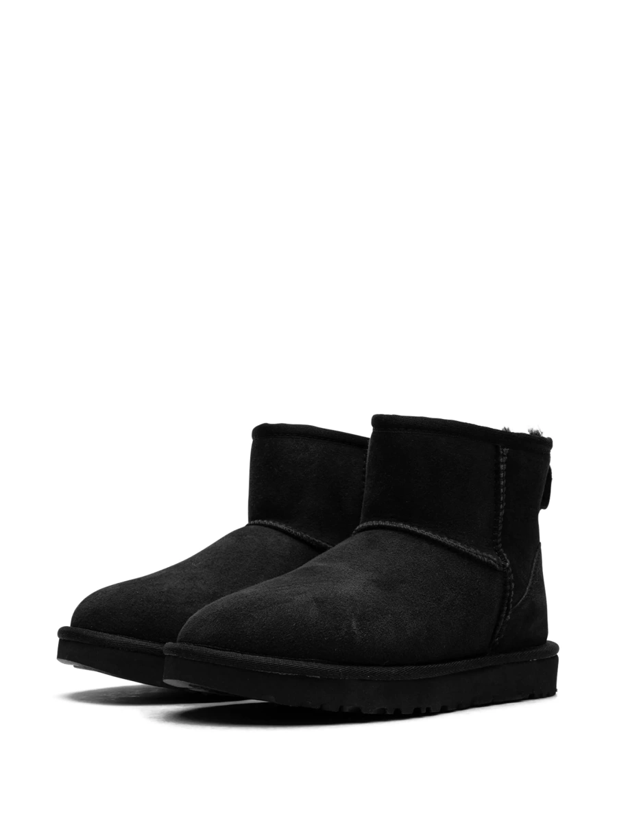 Incaltaminte UGG neagra din piele si poliester reciclat - Img 2