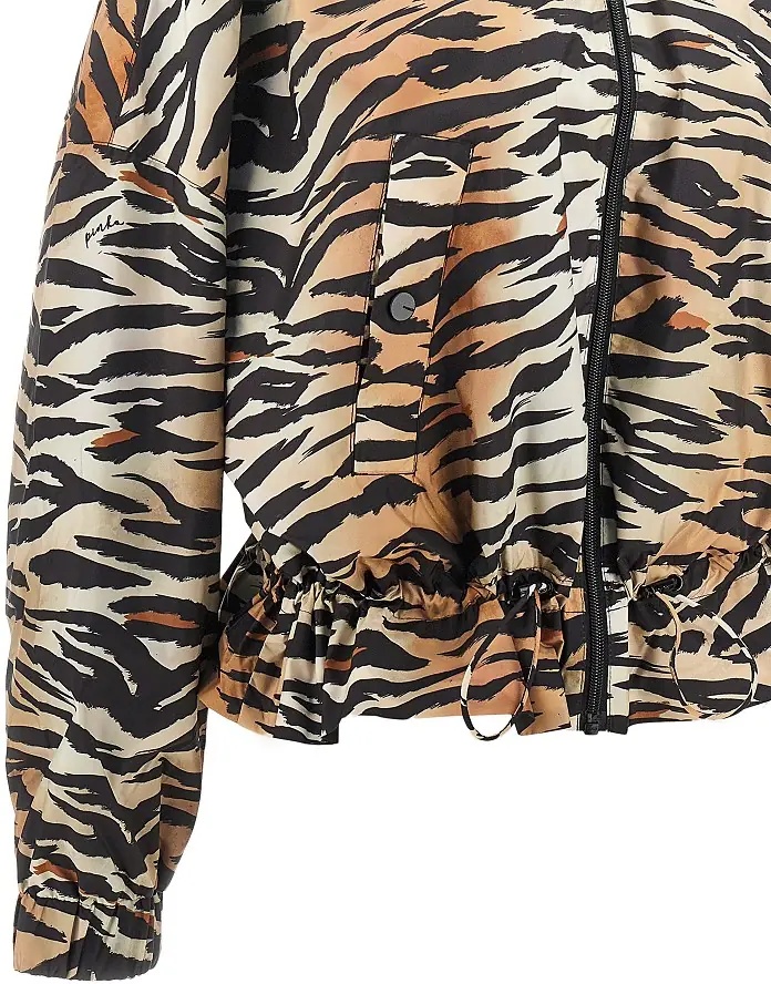 Jacheta Animalier print technical canvas jacket - Img 2