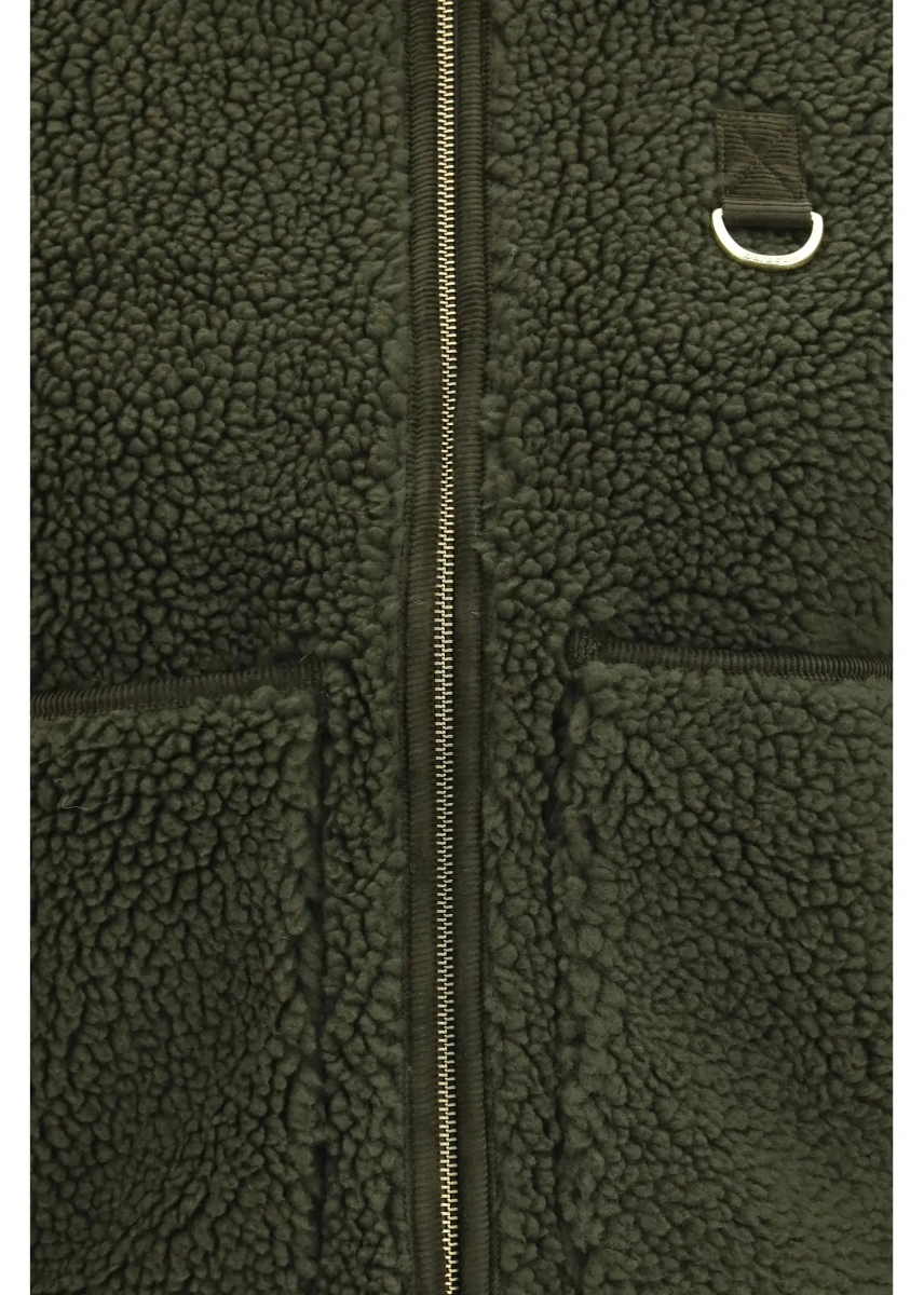 Jacheta Barbour verde din fleece - Img 3