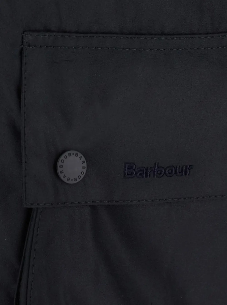 Jacheta Beaufort Waxed Jacket with shirt collar and pockets, in cotton and polyurethane, blue, man - Img 2