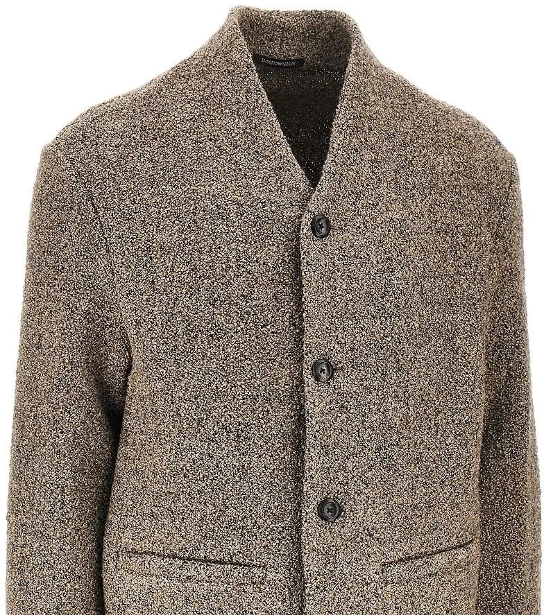 Jacheta Bouclé wool-blend jacket - Img 2