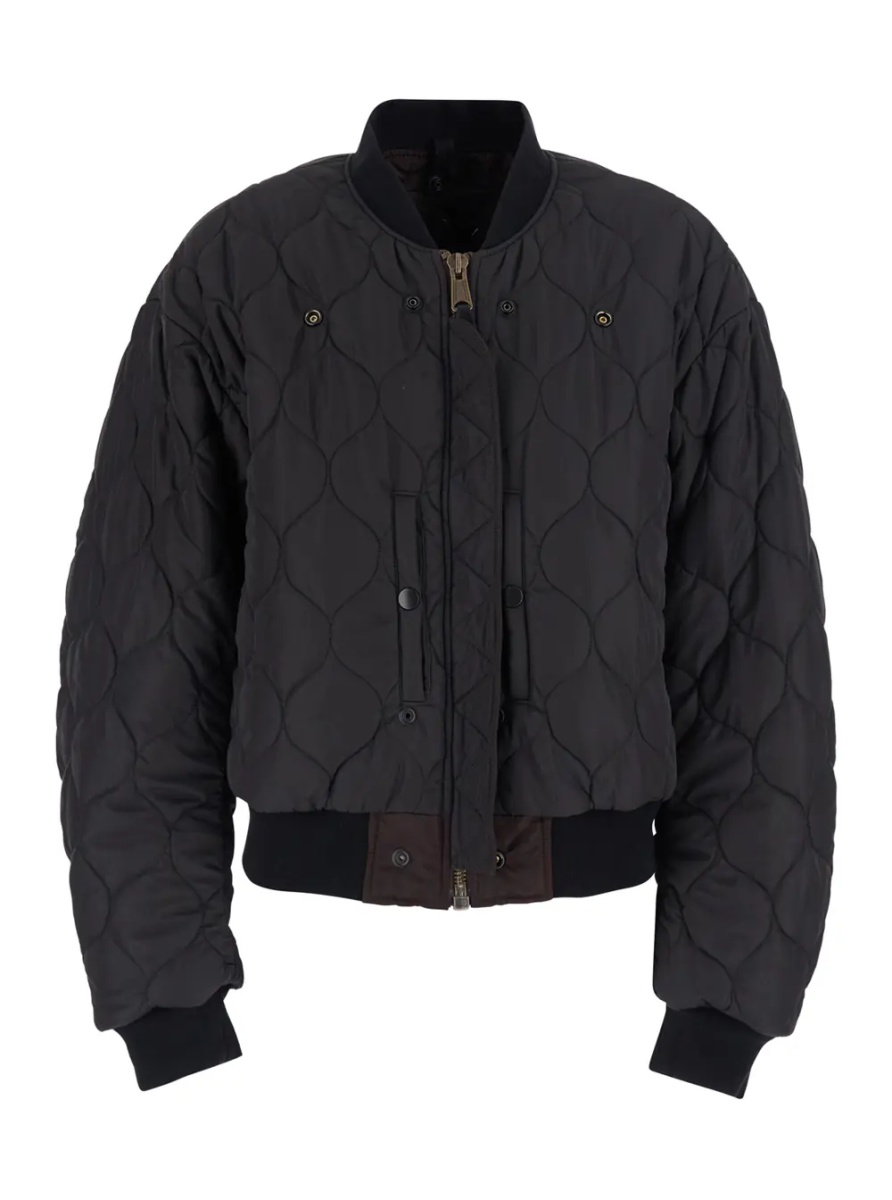 Jacheta Brown Jacket with Reversible Design and Pocket on the Sleeve in Tech Fabric Women - Img 4