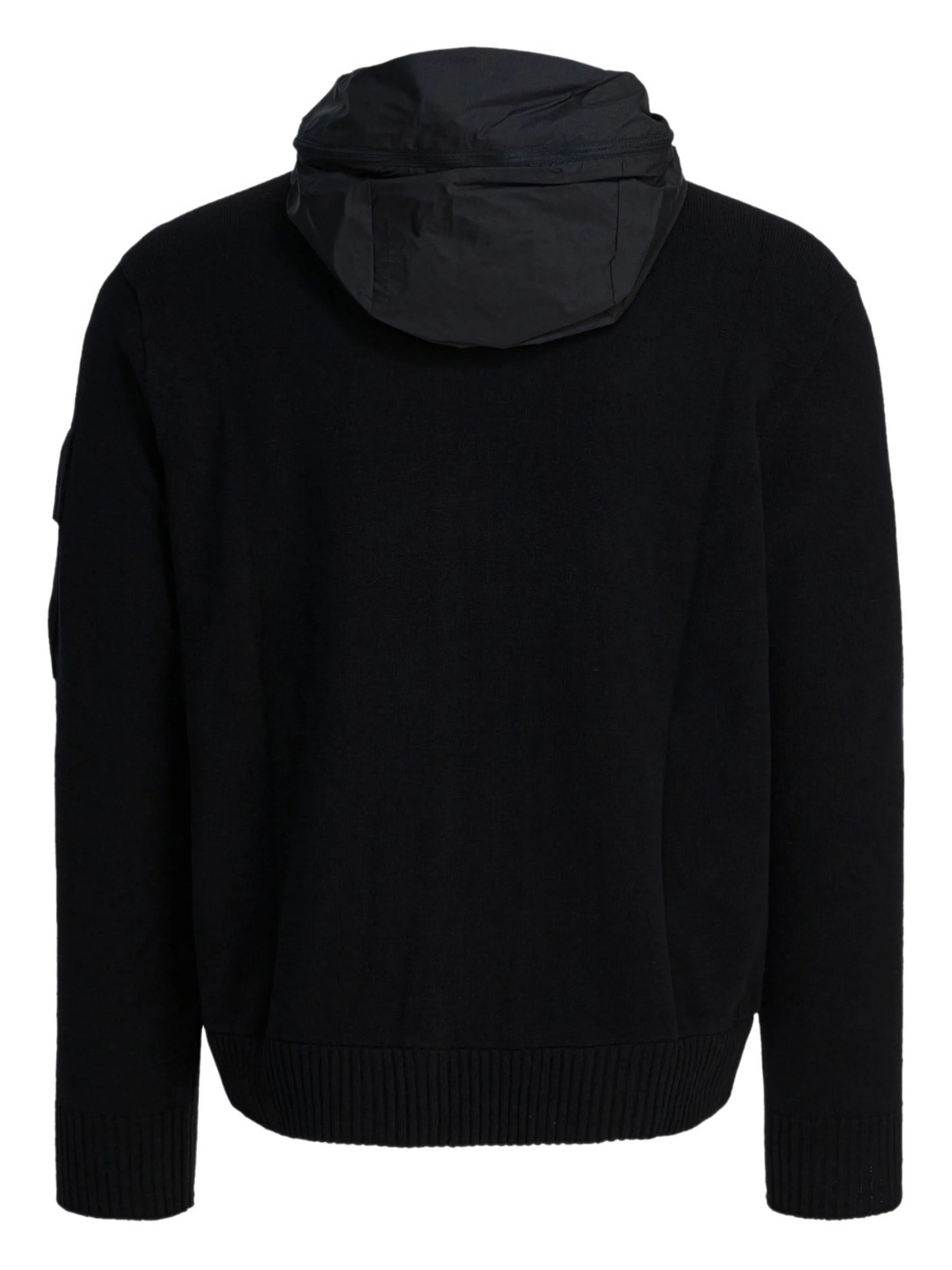 Jacheta C.P. Company neagra din lana si polyester - Img 2
