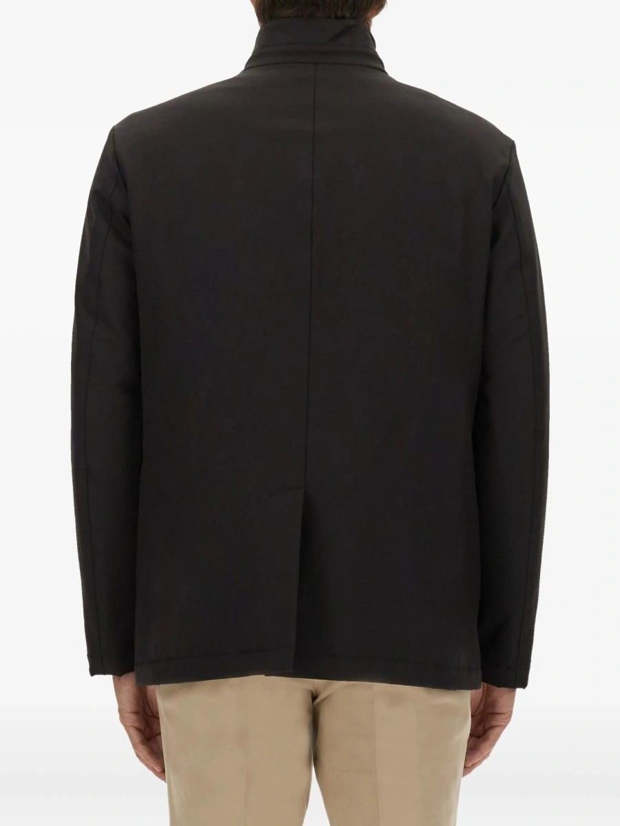 Jacheta camasa Fay neagra din material textil - Img 3