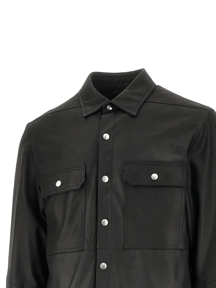 Jacheta camasa Rick Owens neagra - Img 2