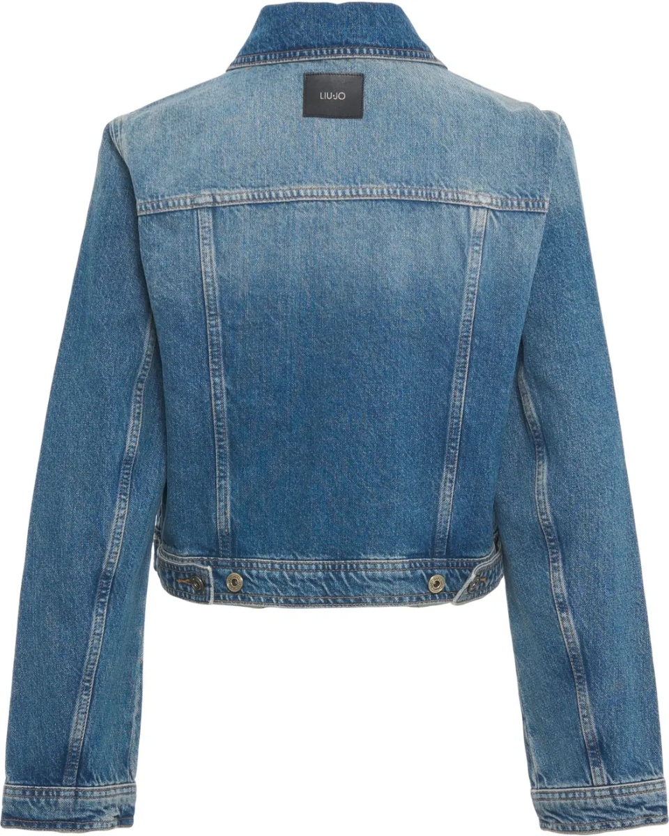 Jacheta Denim jacket with zipper details - Img 3