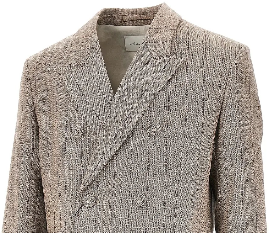 Jacheta Double-breasted wool jacket with martingale - Img 2