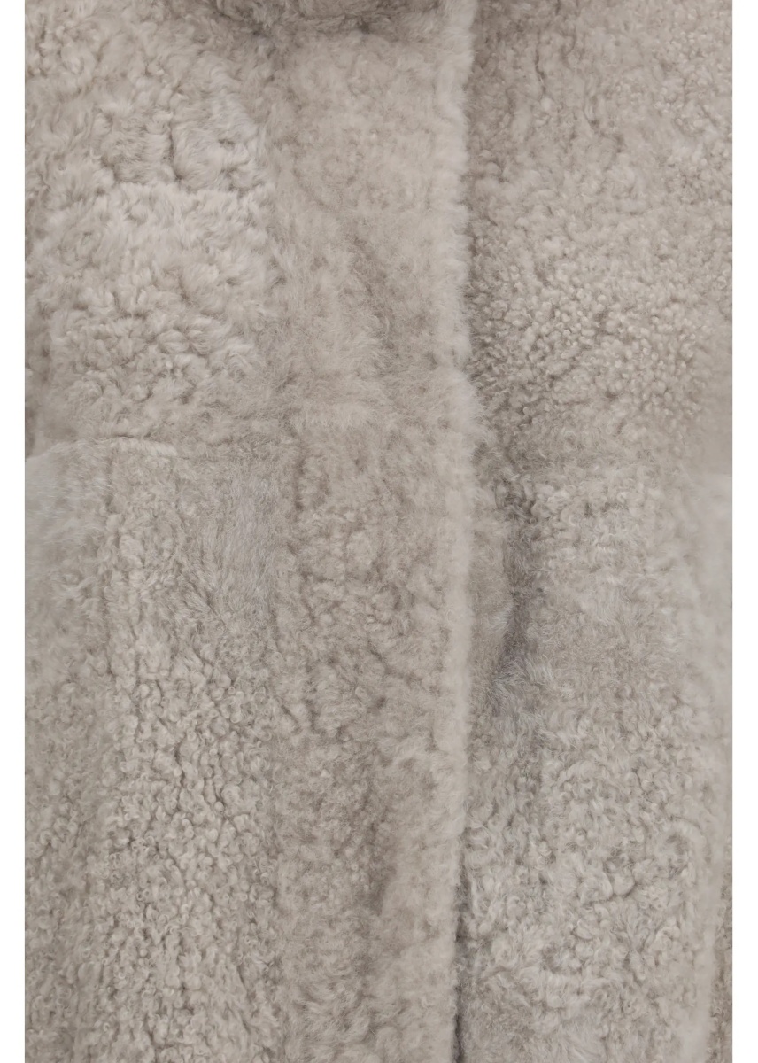 Jacheta High-neck shearling Jacket - Img 3