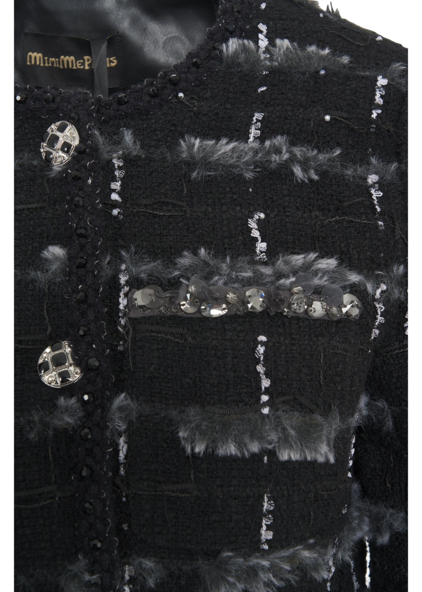 Jacheta Jacket with sequin application - Img 4