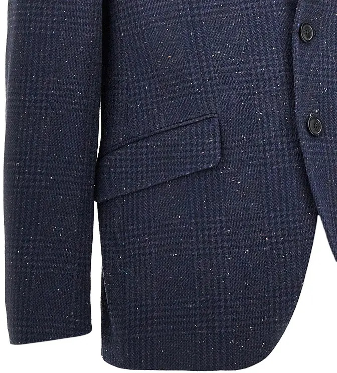 Jacheta Mouliné tweed single-breasted jacket - Img 2
