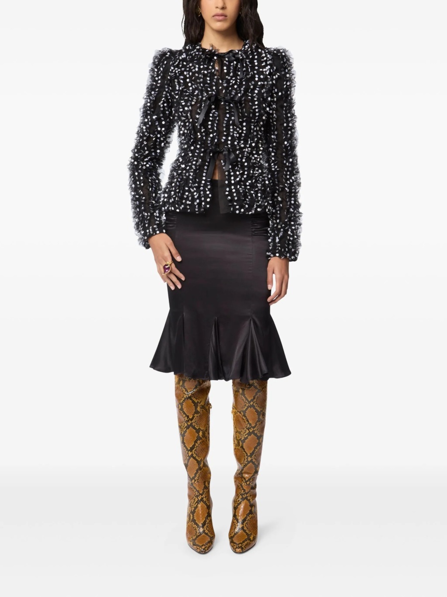 Jacheta Nina Ricci neagra din poliamida - Img 2