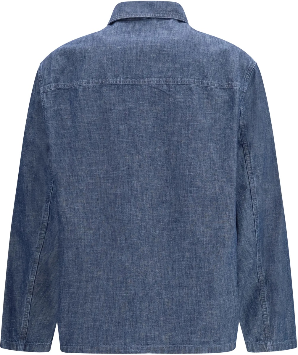 Jacheta Patch-pocket chambray Overshirt - Img 2