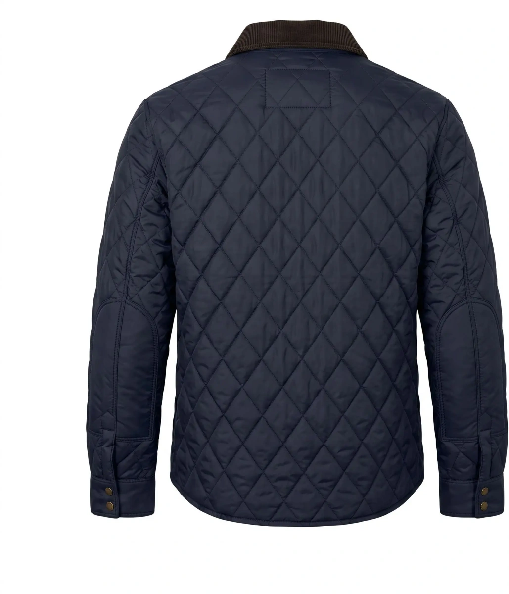 Jacheta Quilted jacket with corduroy collar - Img 2