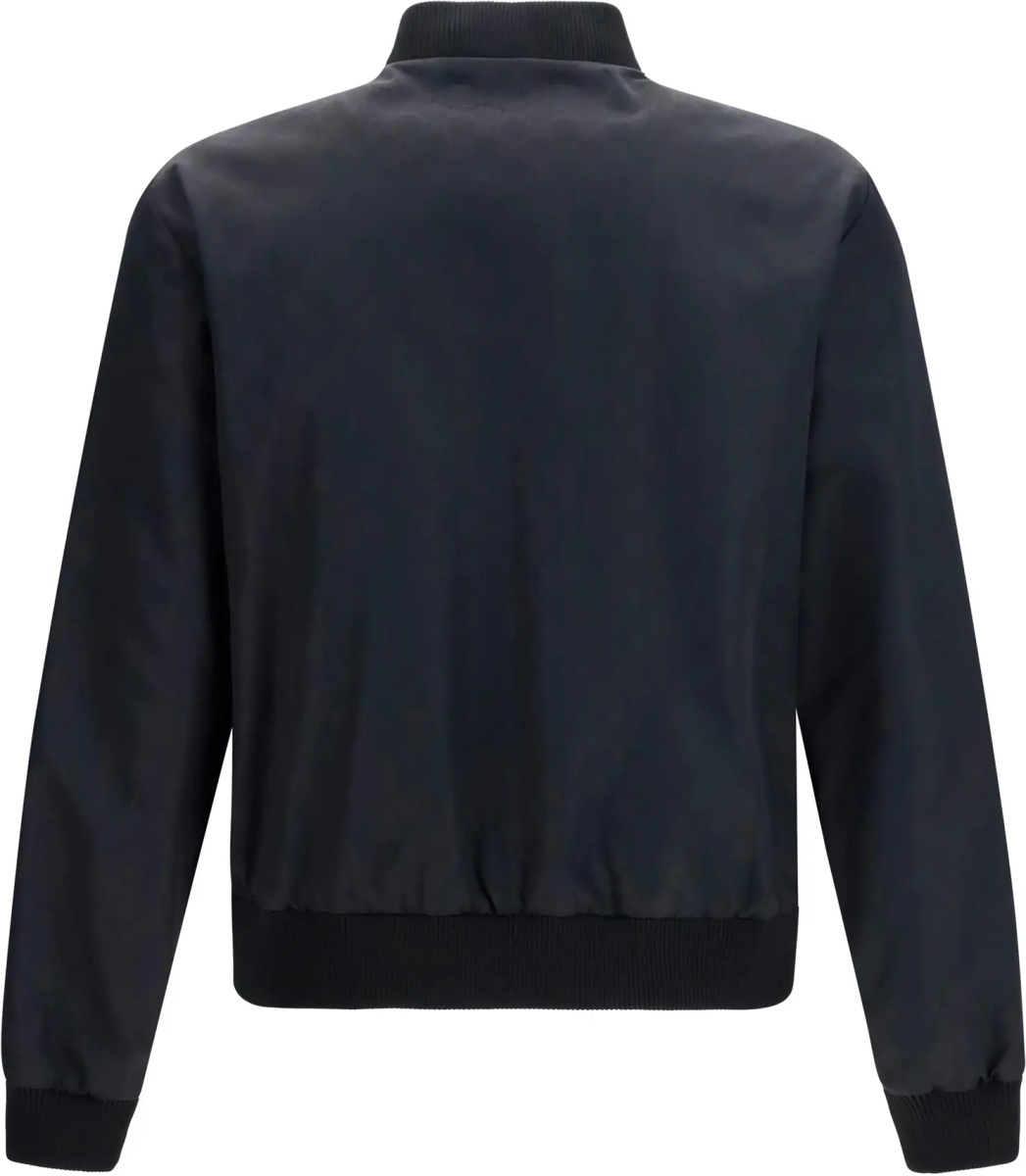 Jacheta Reversible zip Jacket in lightweight silk faille - Img 2