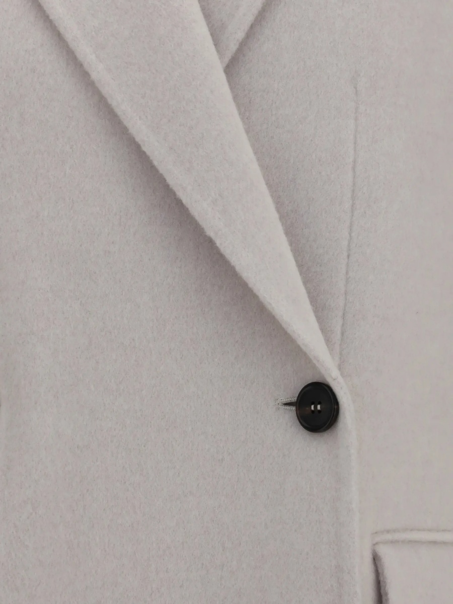 Jacheta Single-breasted wool and cashmere Jacket - Img 5