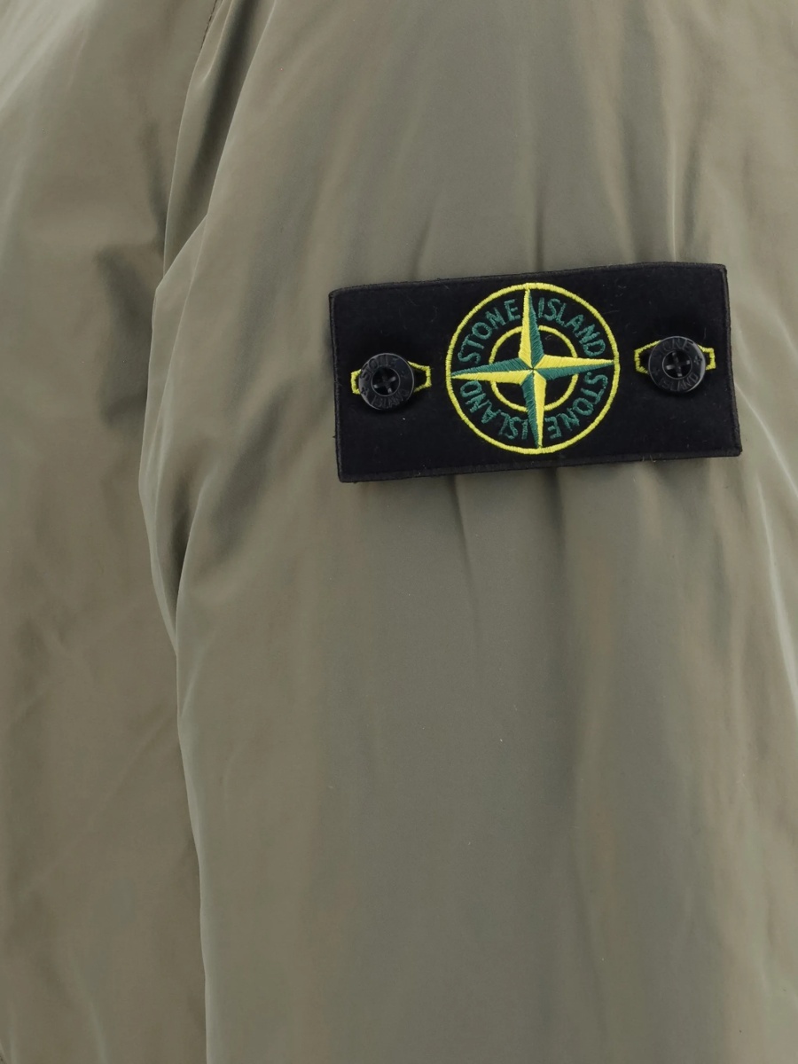 Jacheta Stone Island verde din polyester si poliamida - Img 3