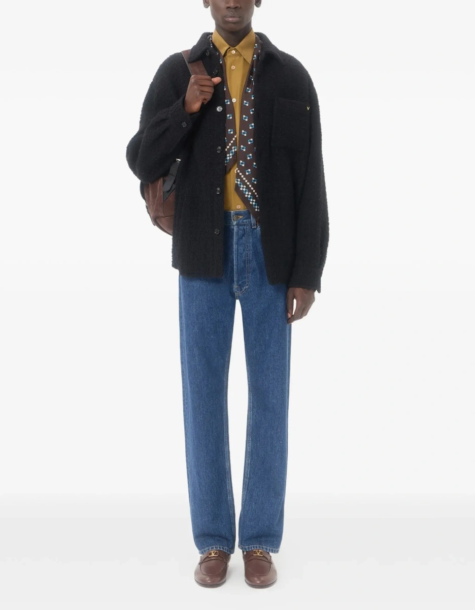 Jacheta Textured high-neck Jacket - Img 4