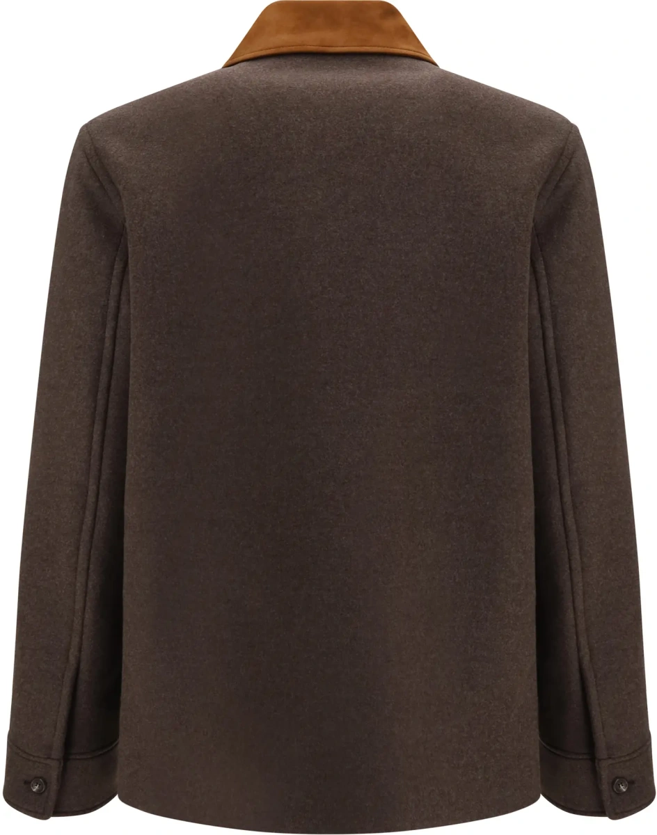Jacheta Wool Jacket with suede collar - Img 2