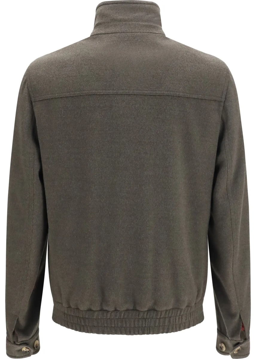 Jacheta Wool zip Jacket with high collar - Img 2