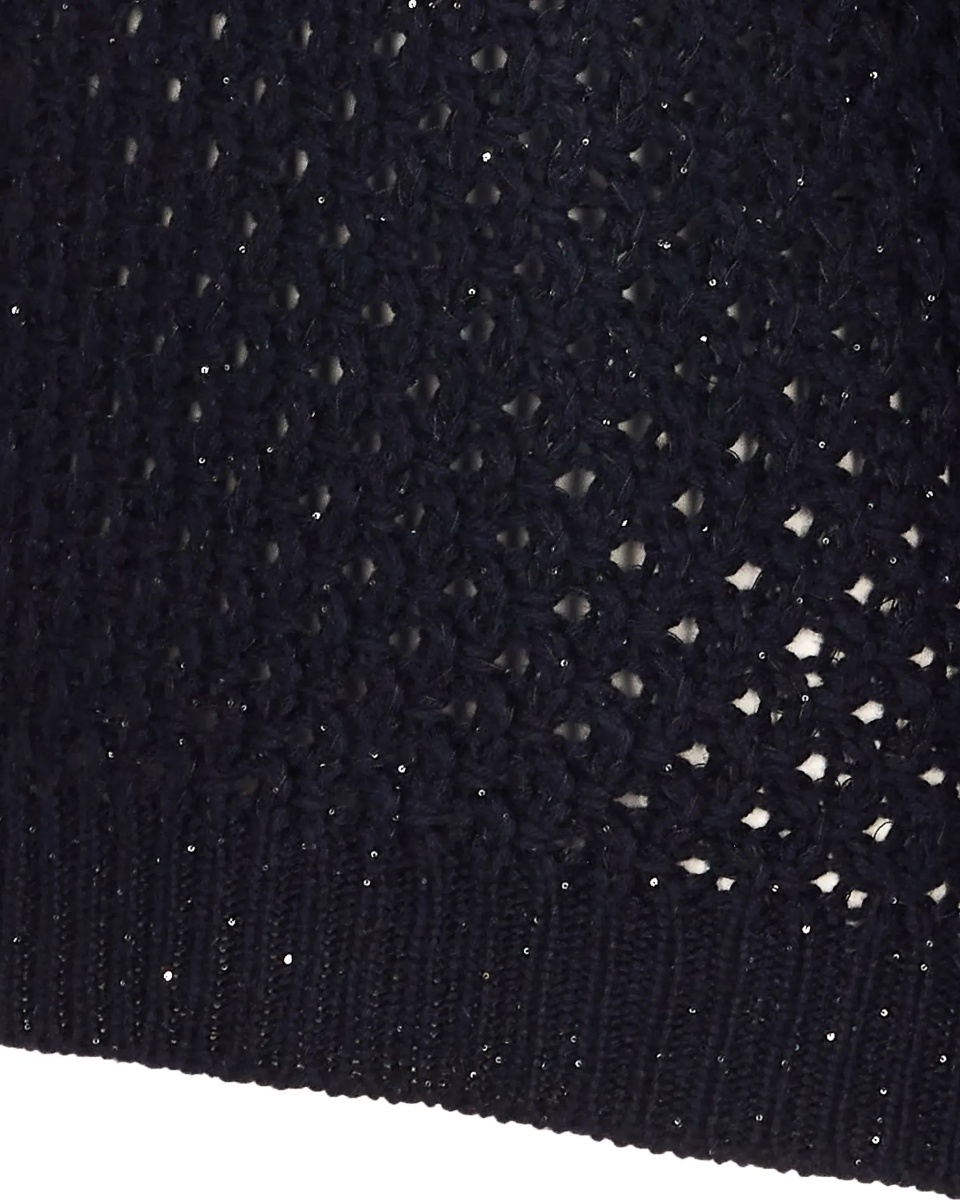 Jumper crafted from Platinum yarn with micro sequins - Img 3