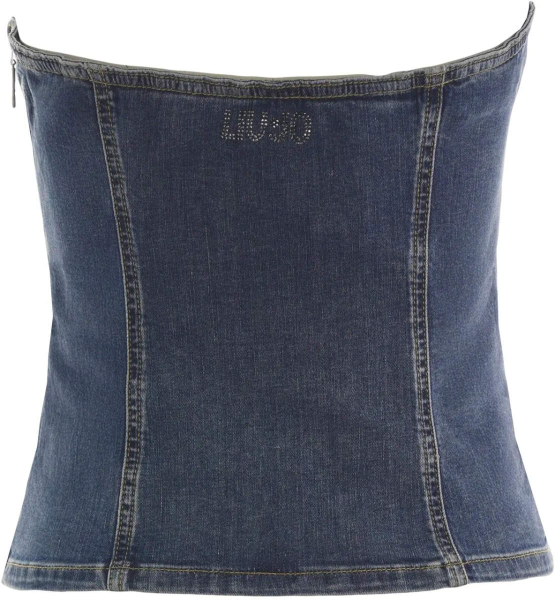 Maiou Bustier denim top - Img 3