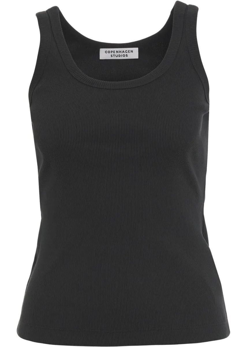 Maiou Ribbed tank top with logo - Img 2