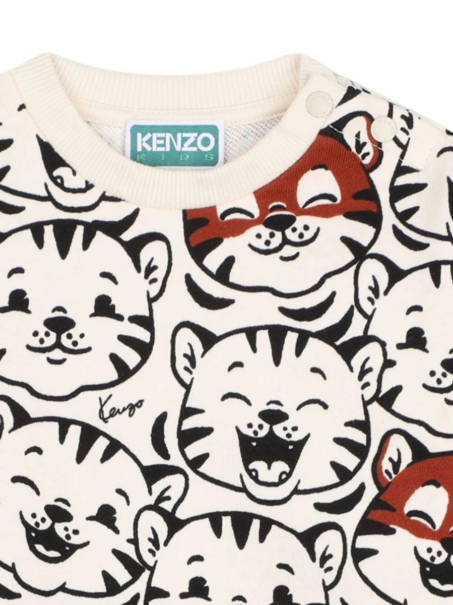 Manusi Kenzo albe din bumbac - Img 6