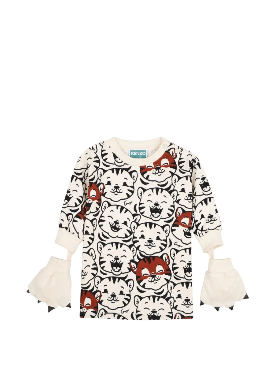 Manusi Kenzo albe din bumbac - Img 7