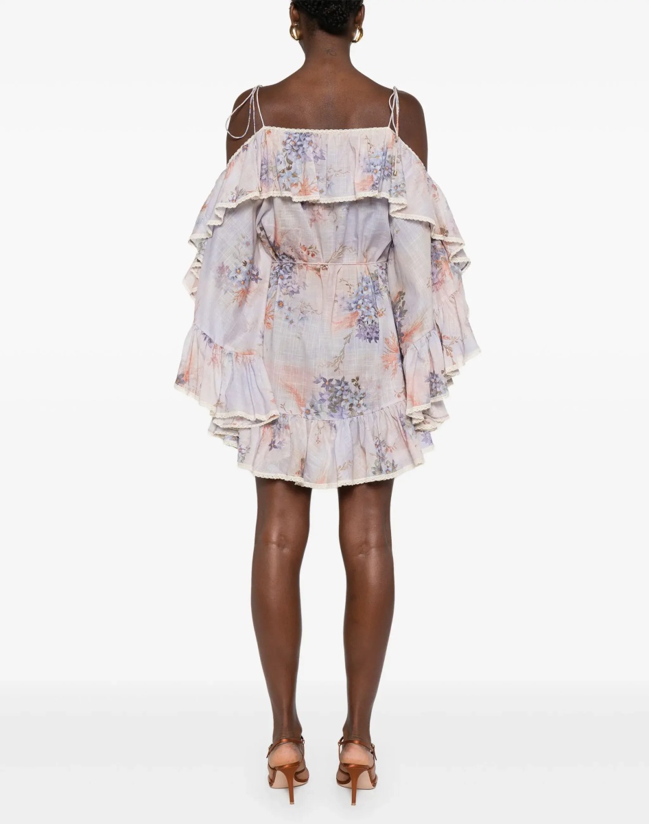 Mini Dress With Ruffles "Cascadian" - Img 4