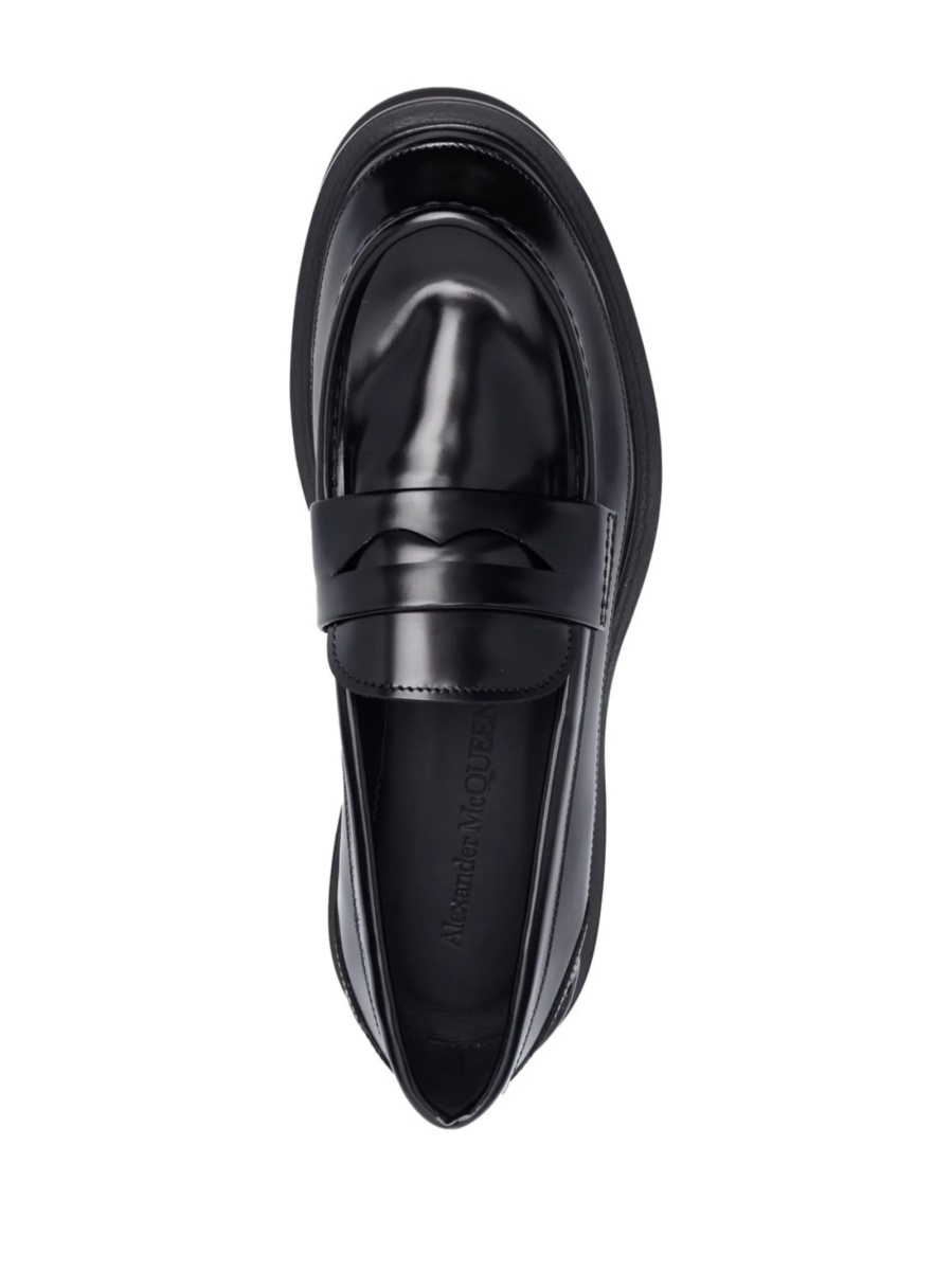 Mocasini Alexander McQueen negri din piele - Img 4