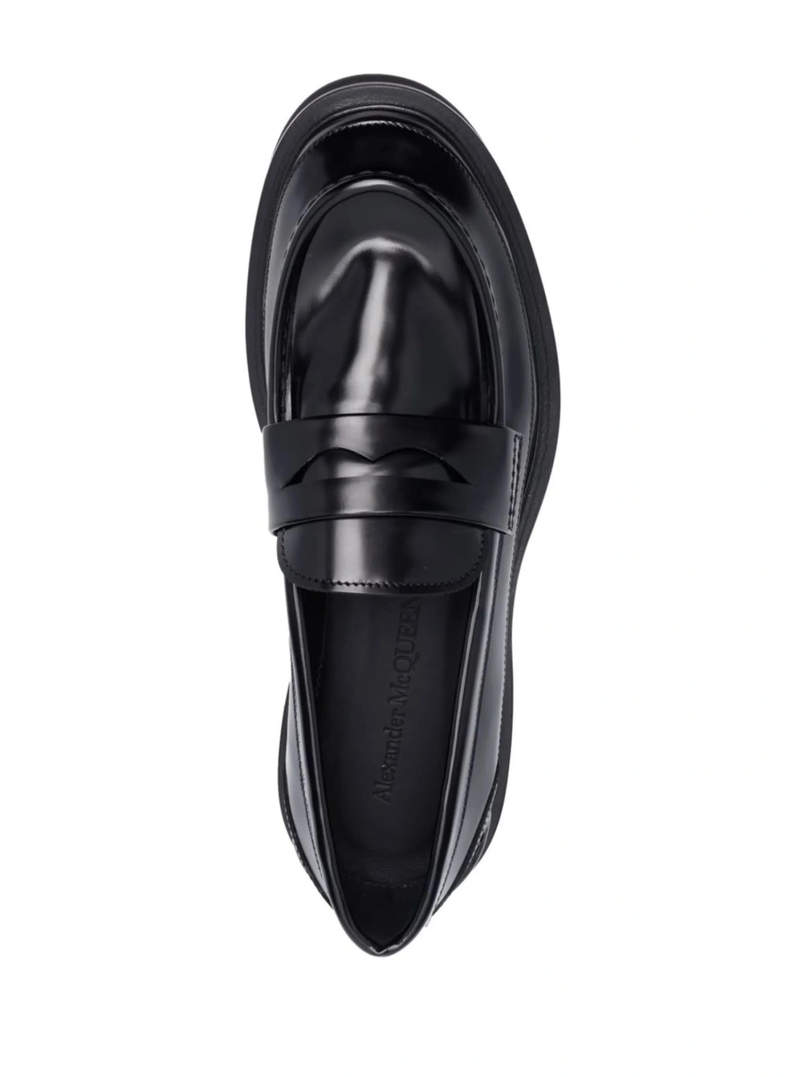 Mocasini Alexander McQueen negri din piele - Img 4