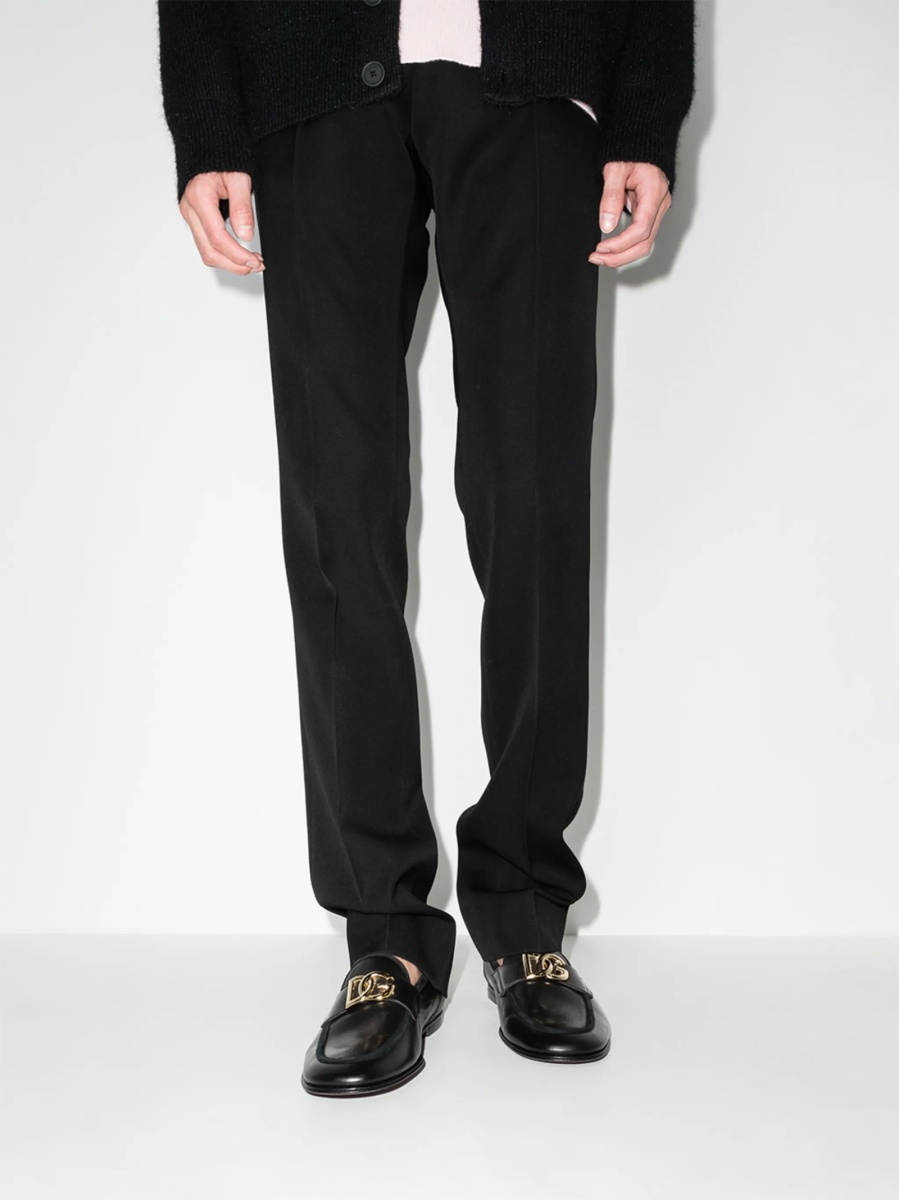 Mocasini Dolce &amp; Gabbana negri din piele - Img 3